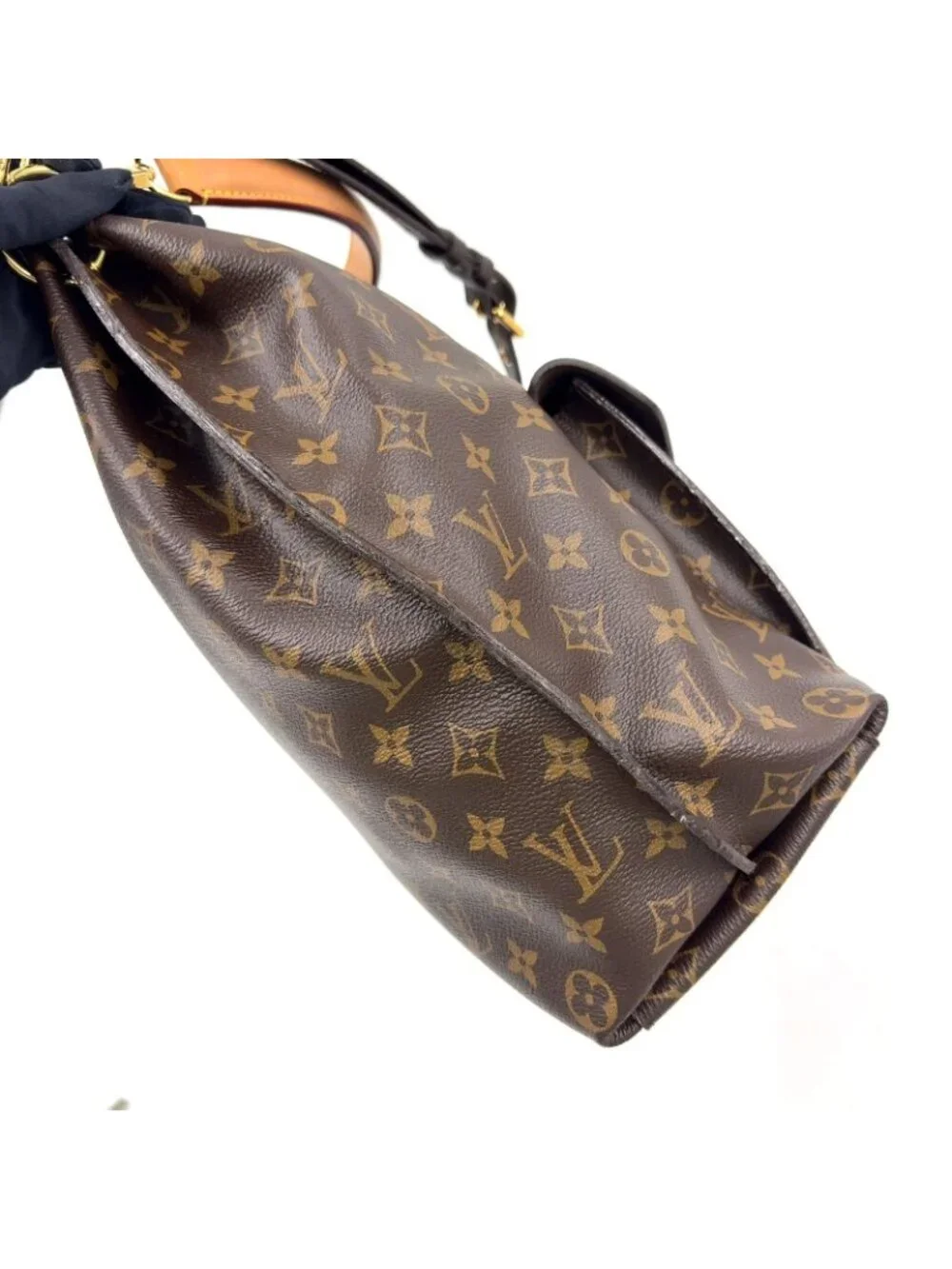 Louis Vuitton Metis Monogram Leather Brown Light Handbag Gold